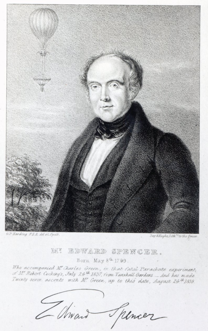 Mr. Edward Spencer, Day und Haghen litografia, 1839 tekijältä George Perfect Harding