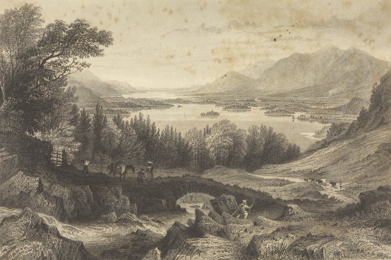 Derwent und Bassenthwaite Lakes, tekijältä George Pickering