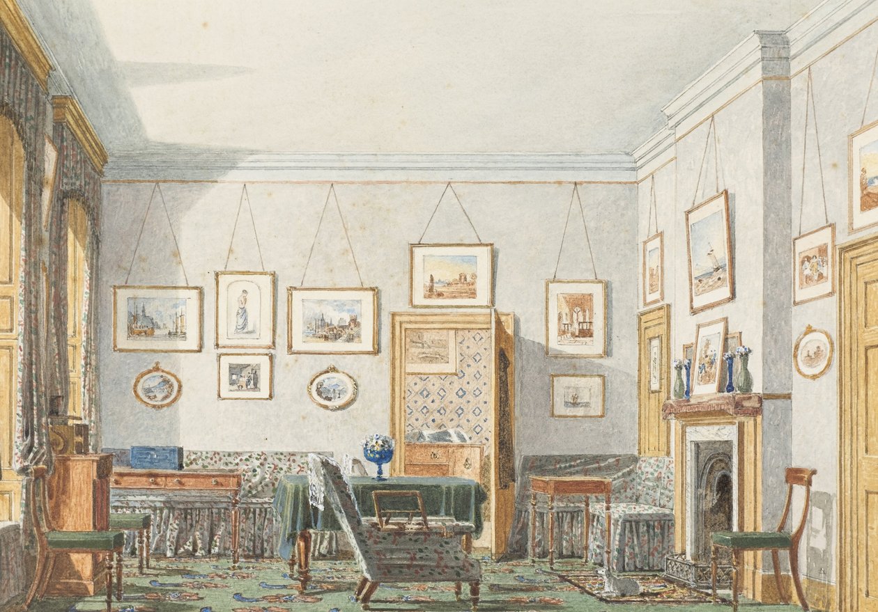 George James Drummondsin huone Oxfordissa, 1853 tekijältä George Pyne