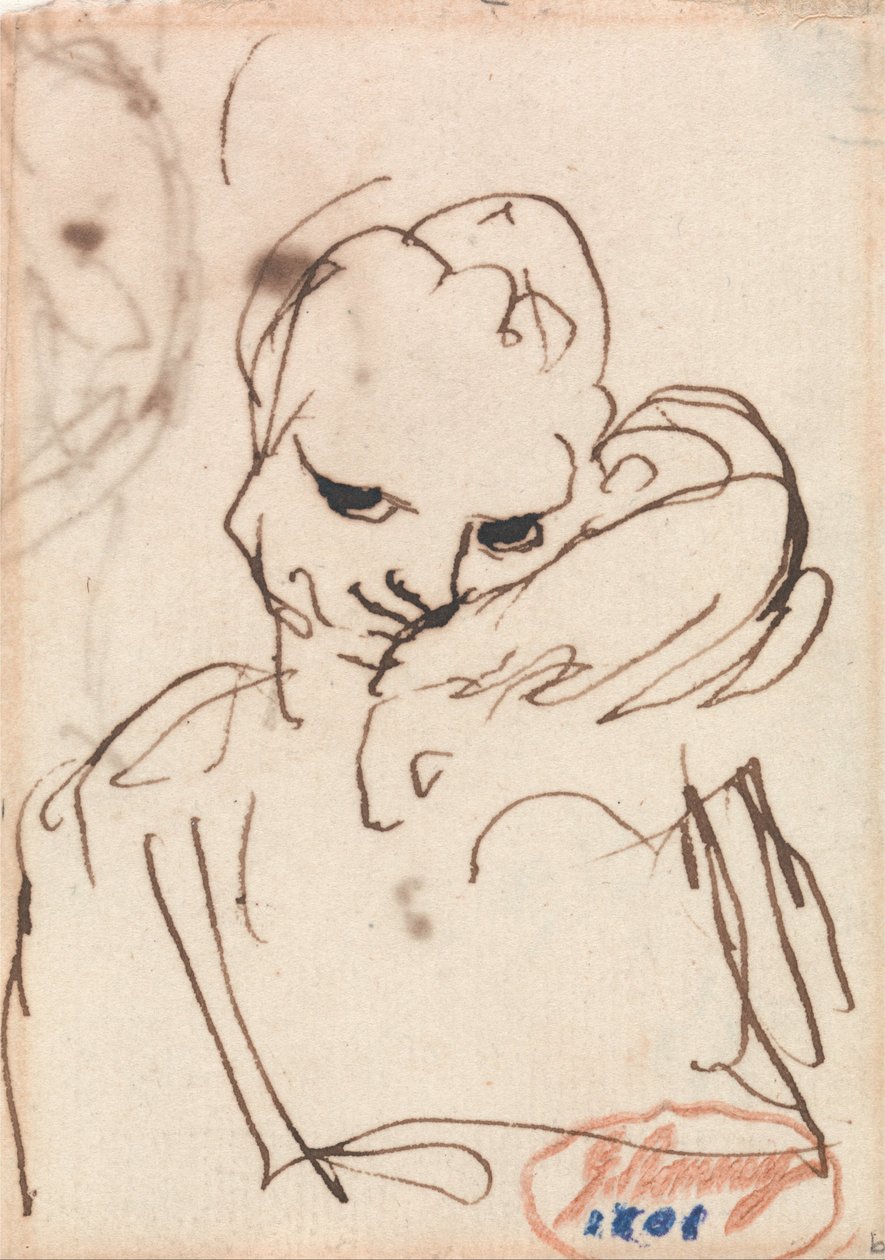 Tyttö, jolla on kani tai lemmikkikoira olkapäällään tekijältä George Romney