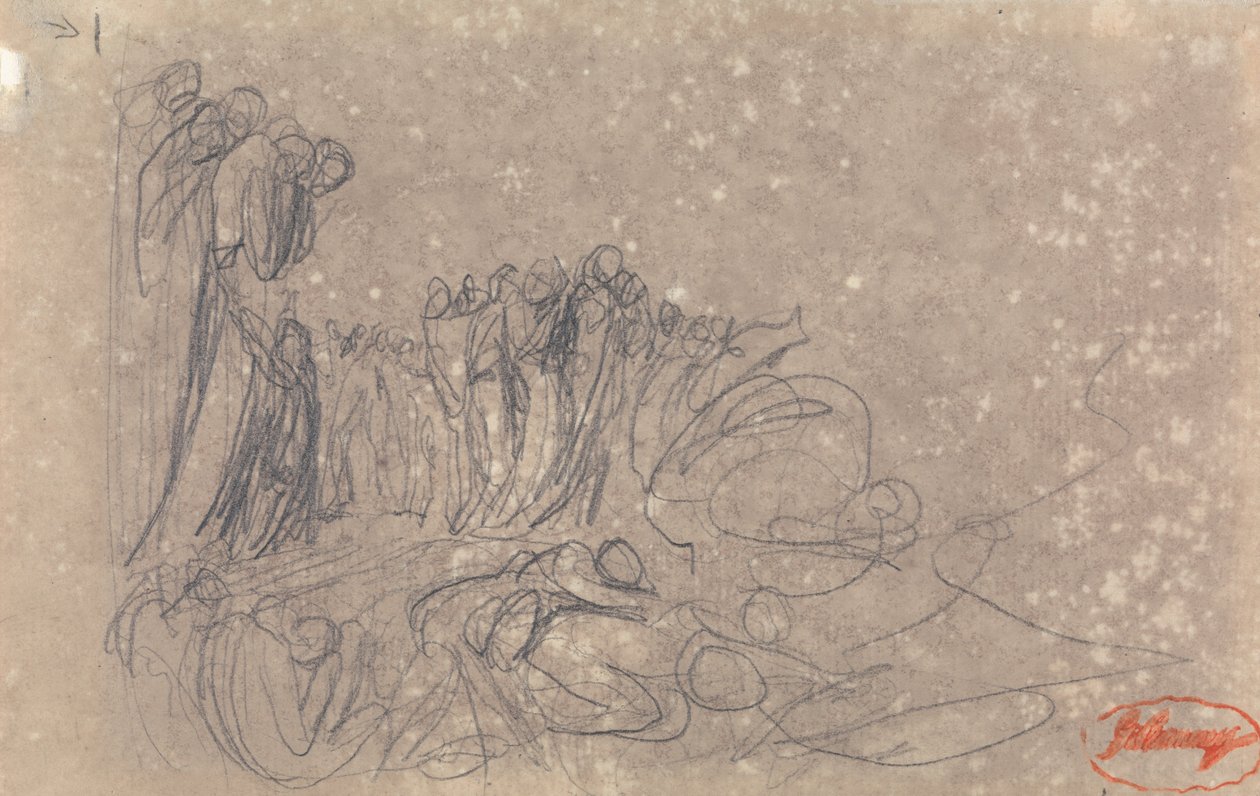 Figuuriryhmä, mahdollisesti helvetti tekijältä George Romney