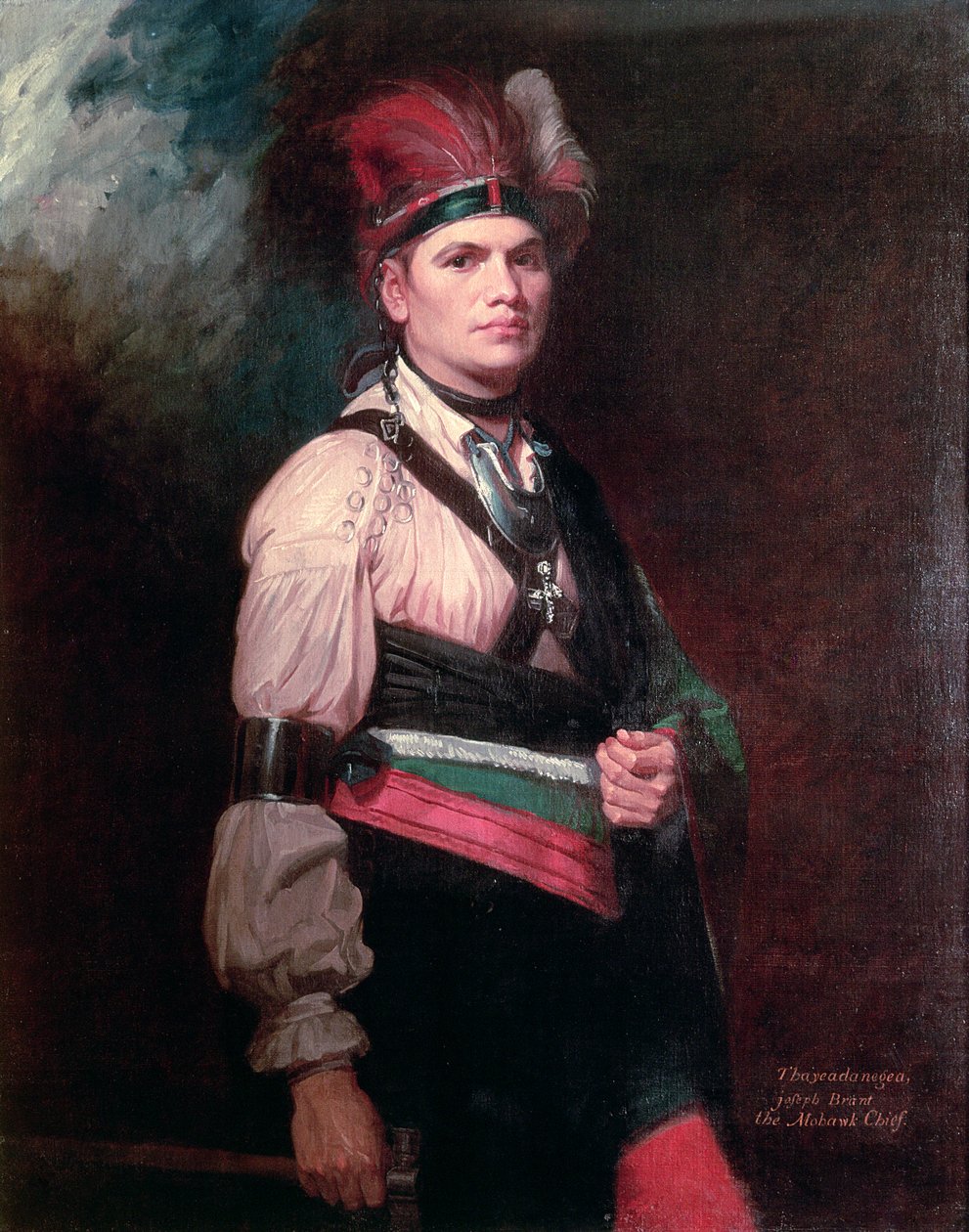 Joseph Brant, mohawkien päällikkö, 1742-1807 tekijältä George Romney