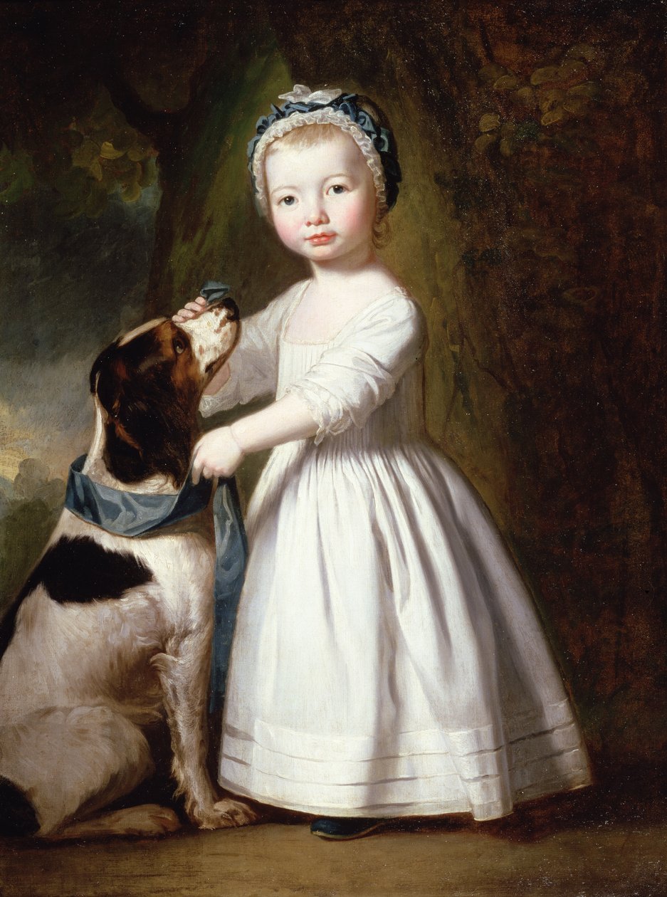 Pikkupoika koiran kanssa, noin 1757 tekijältä George Romney