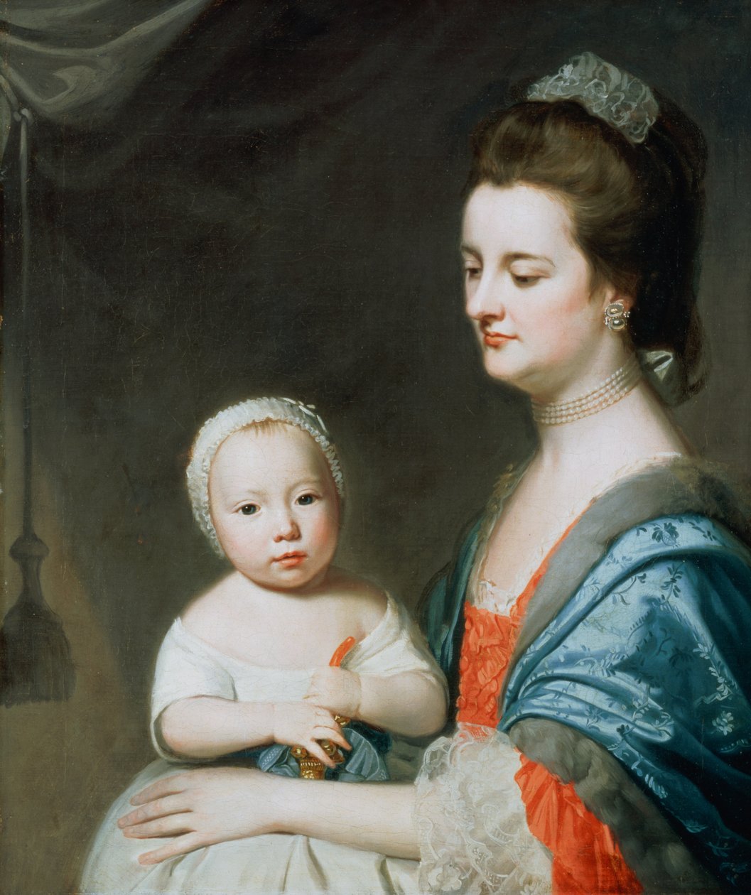 Rouva Marton ja hänen poikansa Oliver tekijältä George Romney
