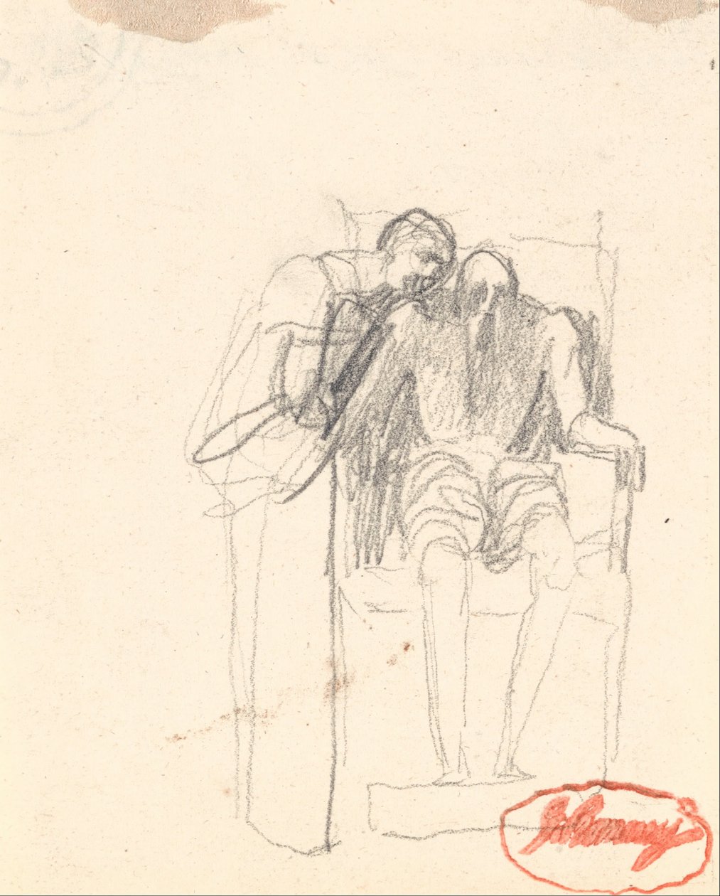 Mahdollisesti kaksi hahmoa vanhuudesta tekijältä George Romney