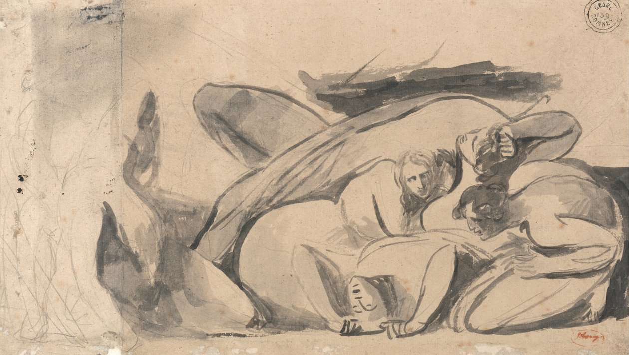 Vankilan kohtaus tekijältä George Romney