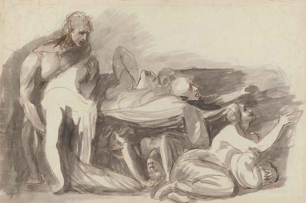 Vankilan kohtaus tekijältä George Romney