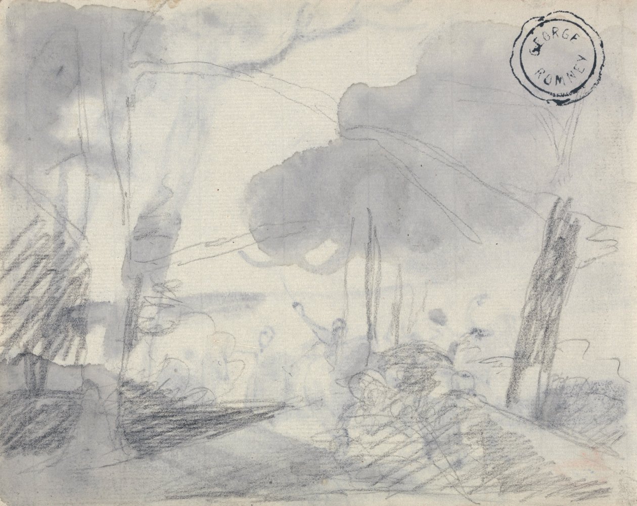 Luonnos puista tekijältä George Romney