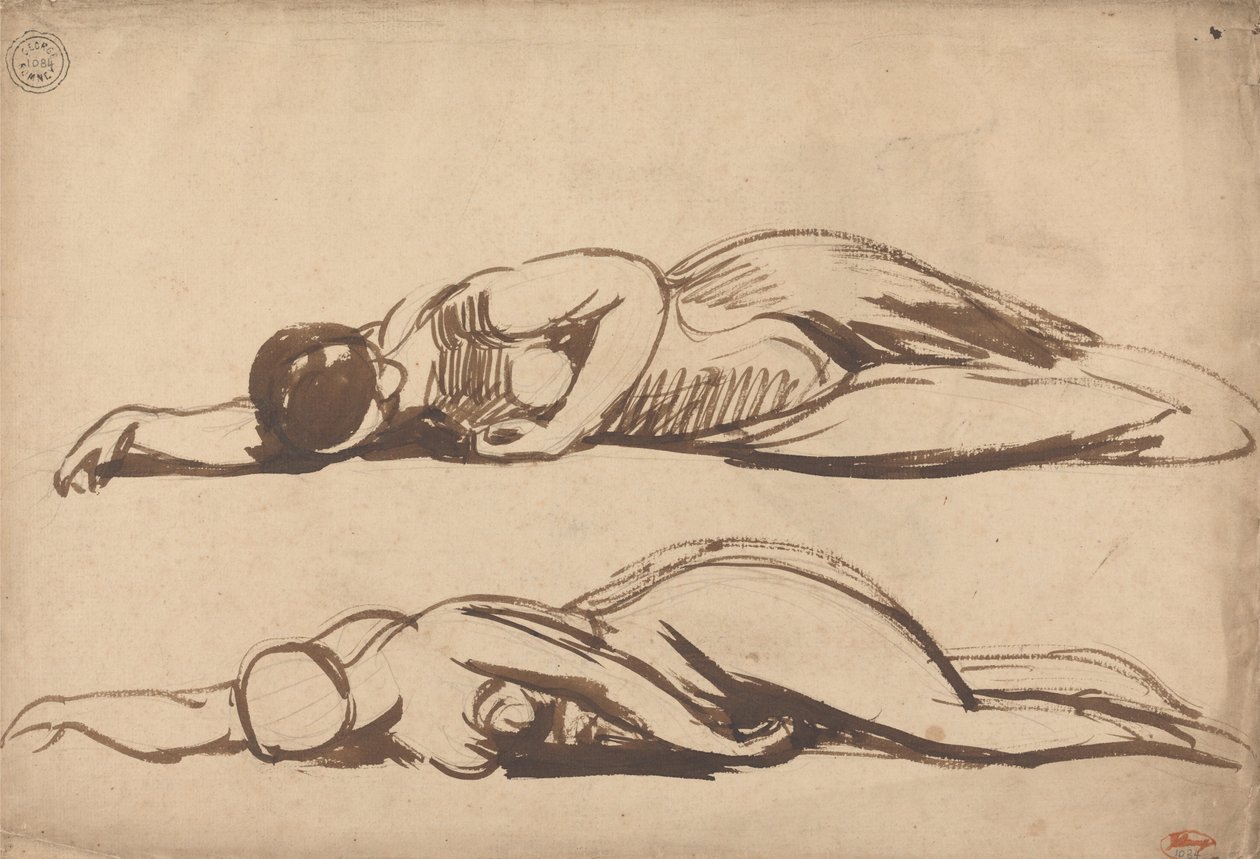 Luonnoksia Prostrate Woman tekijältä George Romney