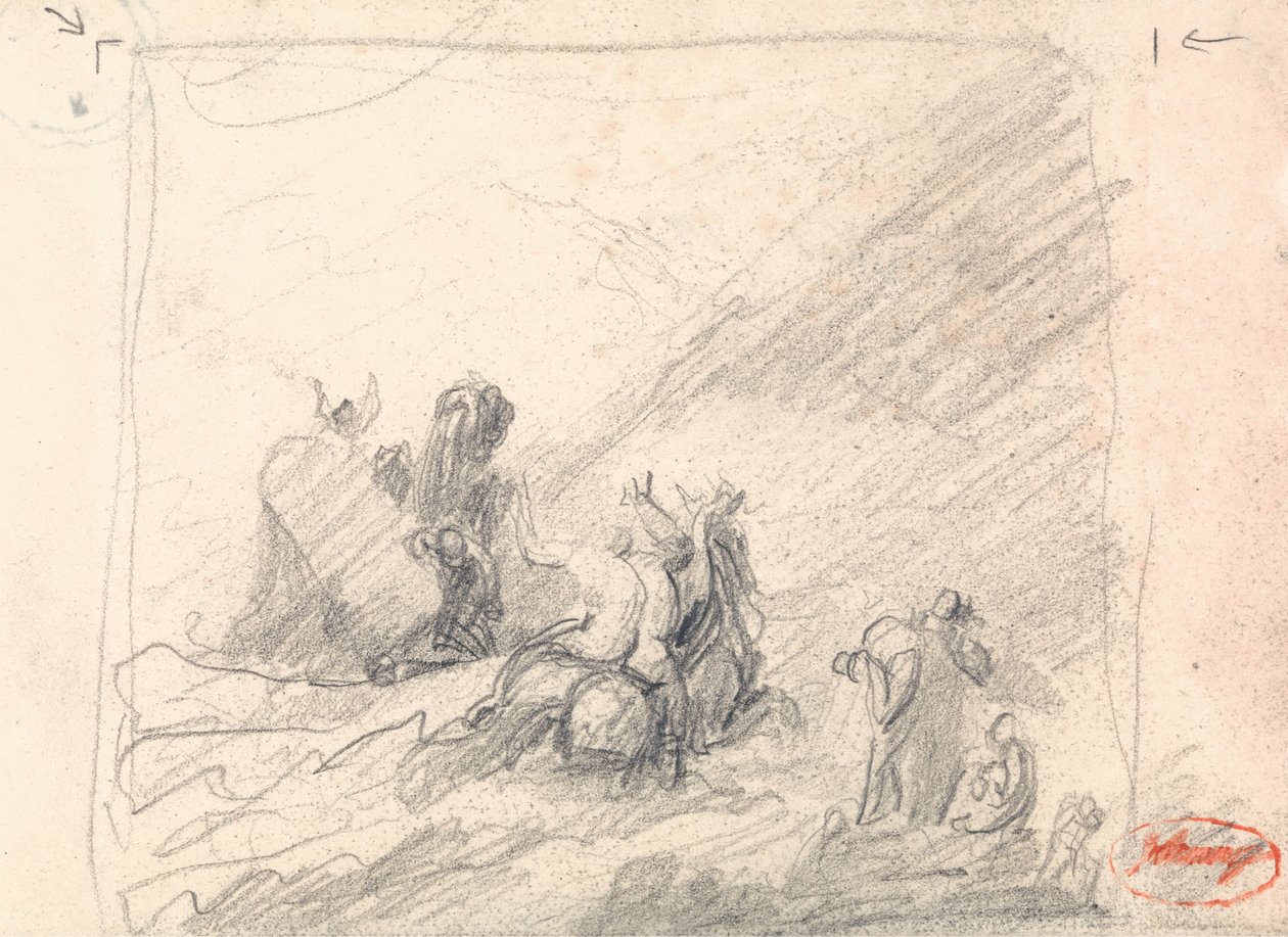 Wolgemuth Haaksirikon pelastaminen Hyväntoivonniemen rannalta tekijältä George Romney