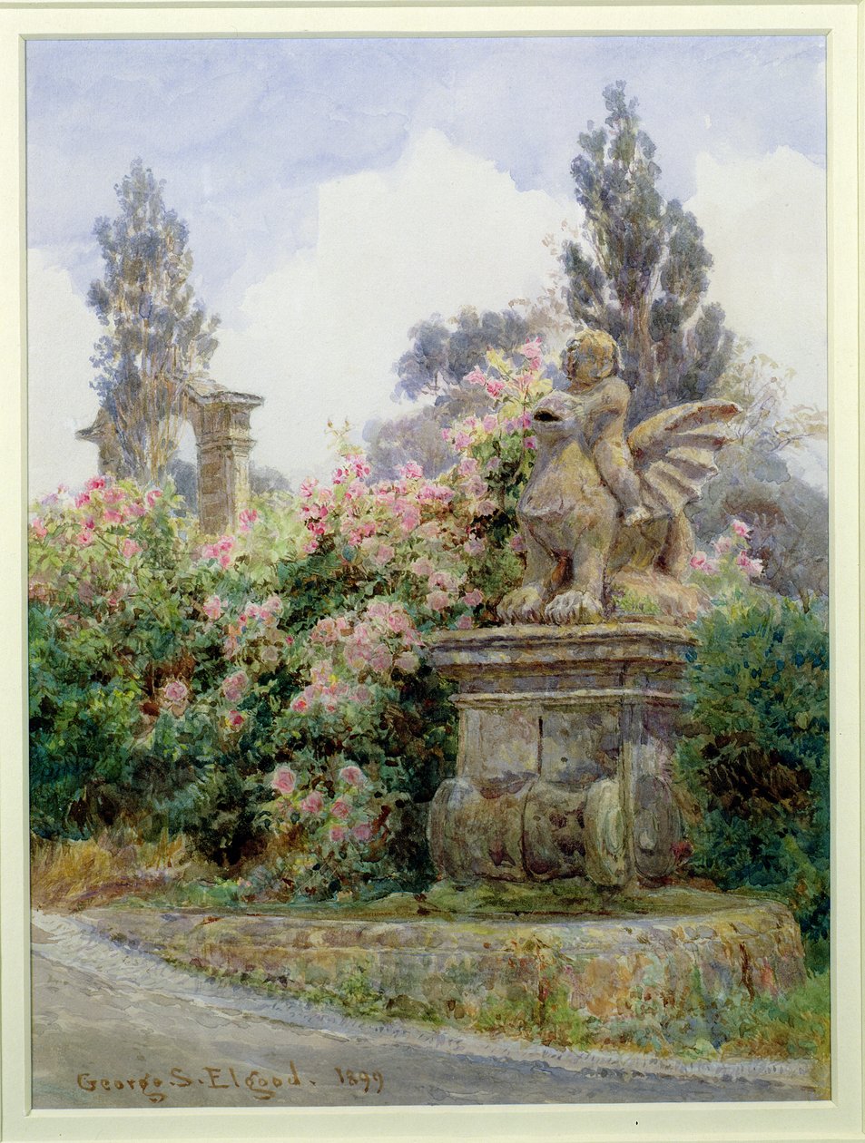 China Roses, Villa Imperiali, Genova tekijältä George Samuel Elgood