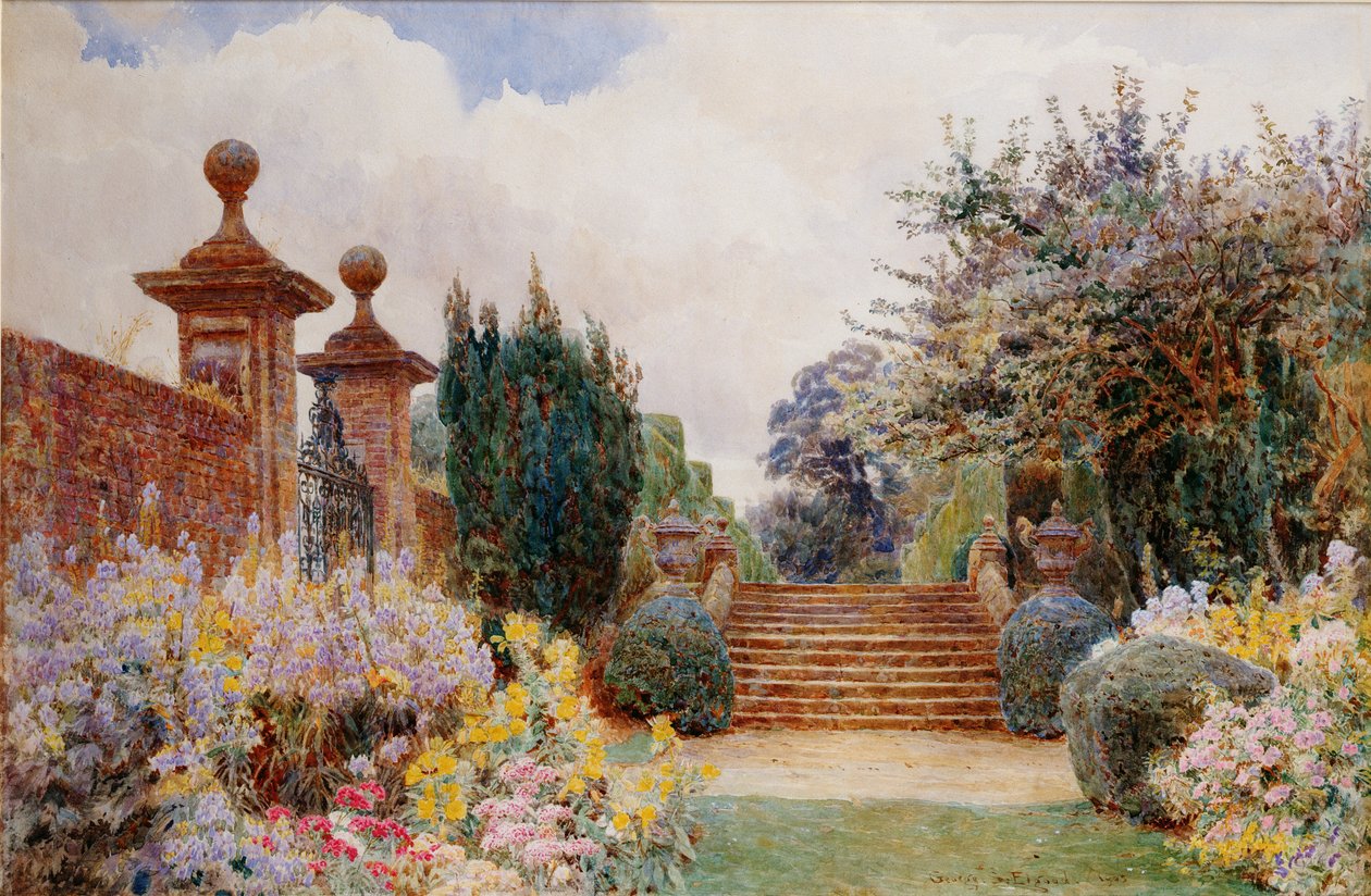 Terassin portaat, Penshurst, 1903 tekijältä George Samuel Elgood