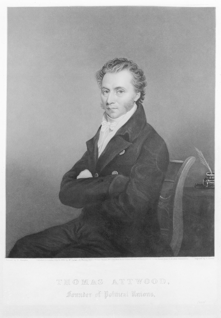 Thomas Attwood, 1832 tekijältä George Sharples