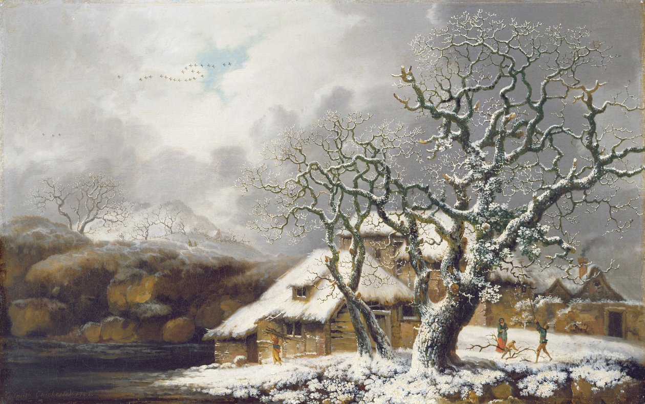 Talvimaisema, 1752 tekijältä George Smith