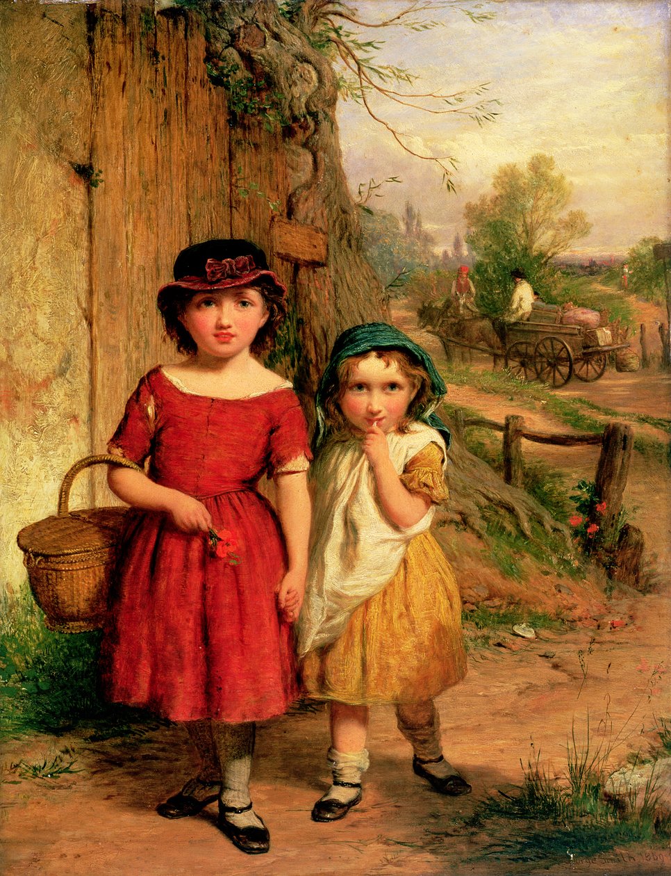 Pienet kyläläiset, 1869 (öljy) tekijältä George Smith