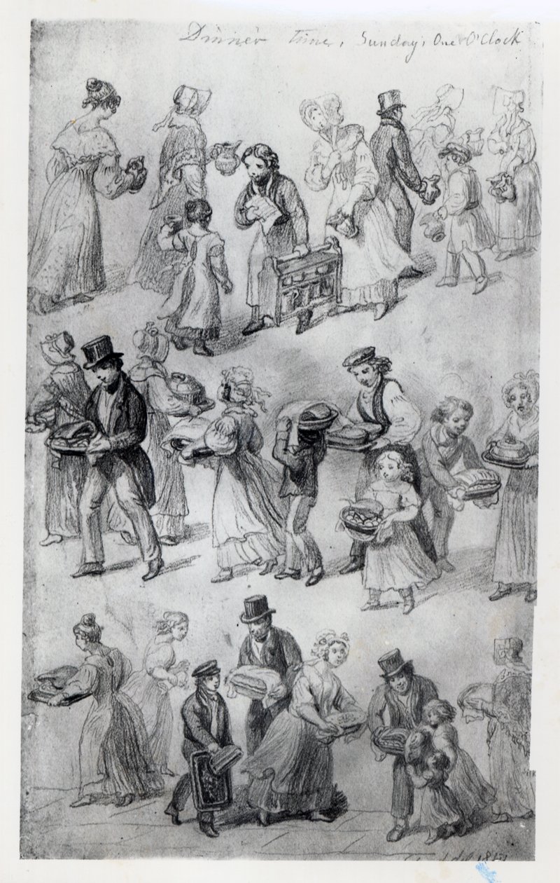 Illallisen toimittaminen, 1841 tekijältä George Snr Scharf