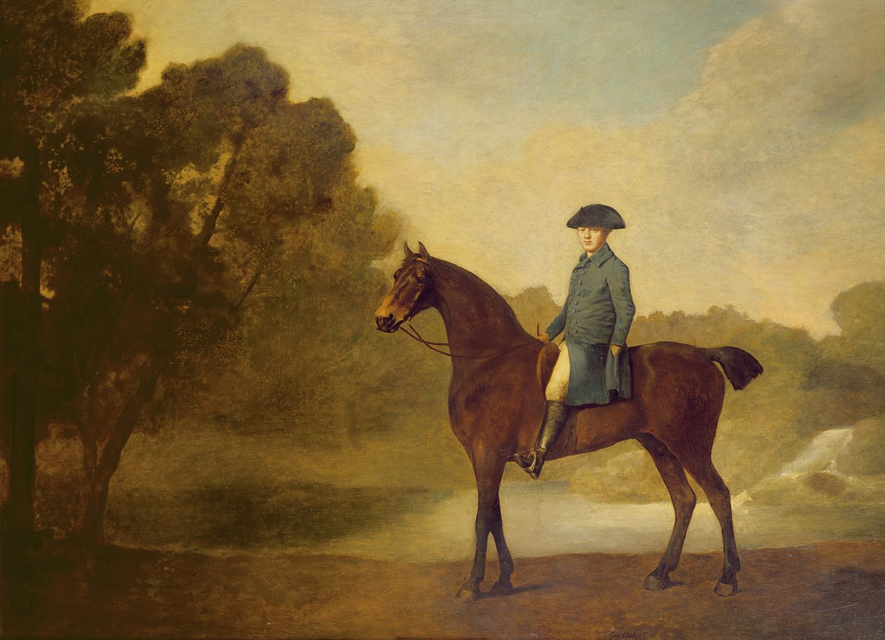 Herrasmies lahdenmetsästäjällä, 1771 tekijältä George Stubbs