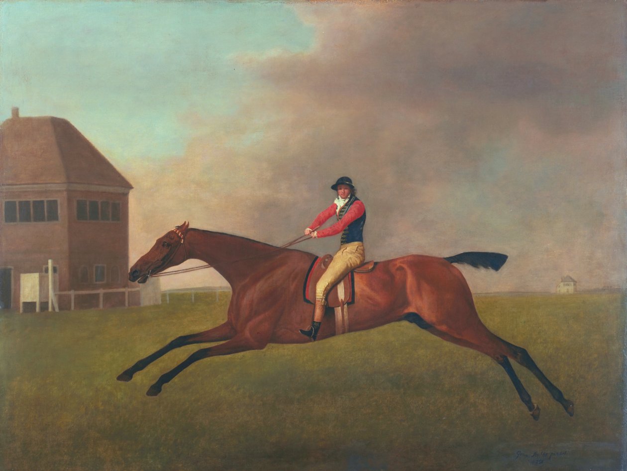 Baronet Sam Chifney Upin kanssa, 1791 tekijältä George Stubbs