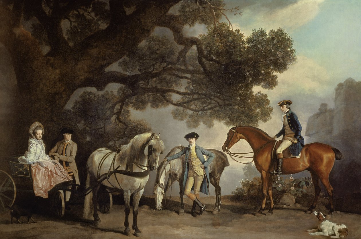 Melbournen ja Milbanken perheet, tekijältä George Stubbs