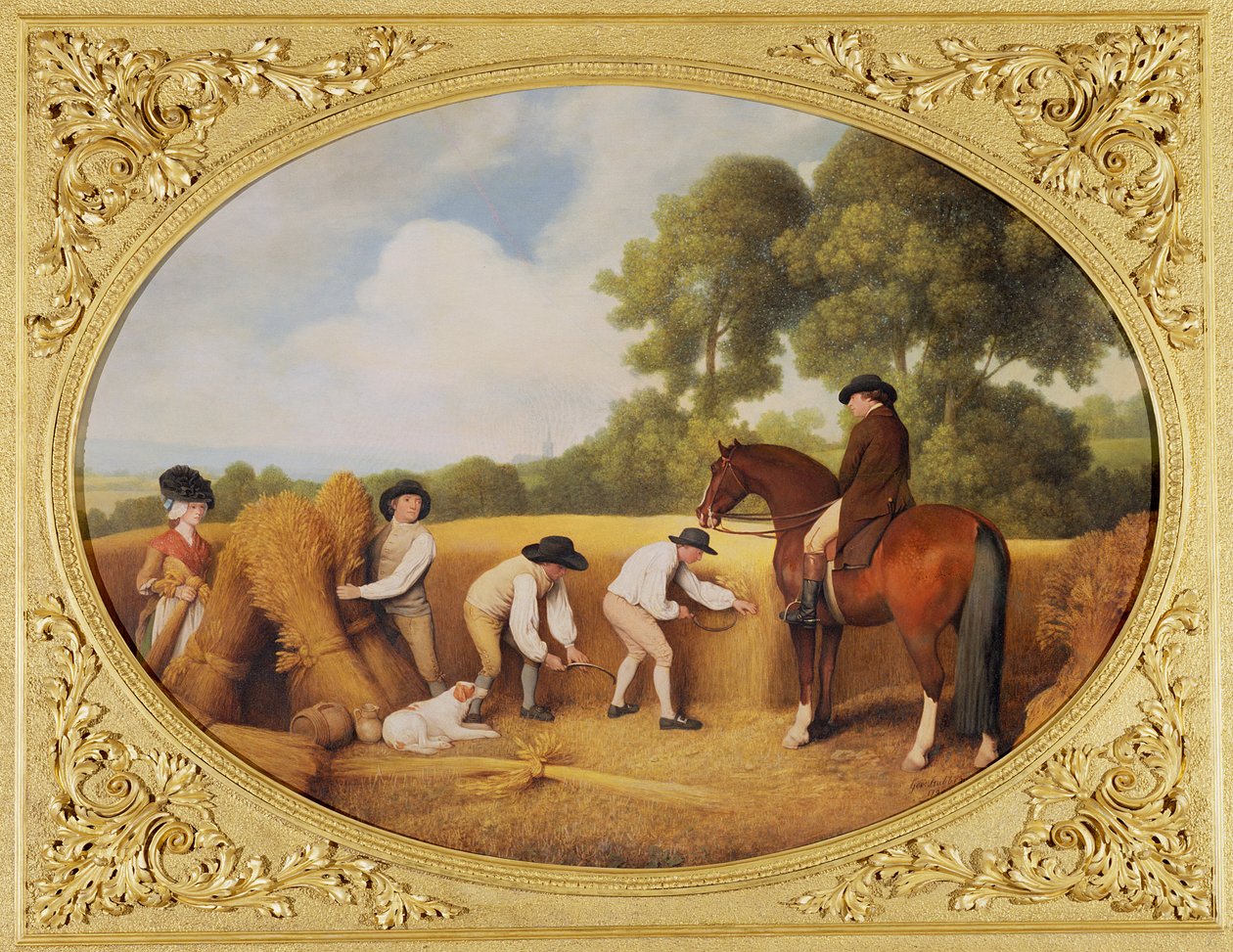 Viikatemiehet, 1795 (emali Wedgwoodin keksitavaralle). tekijältä George Stubbs