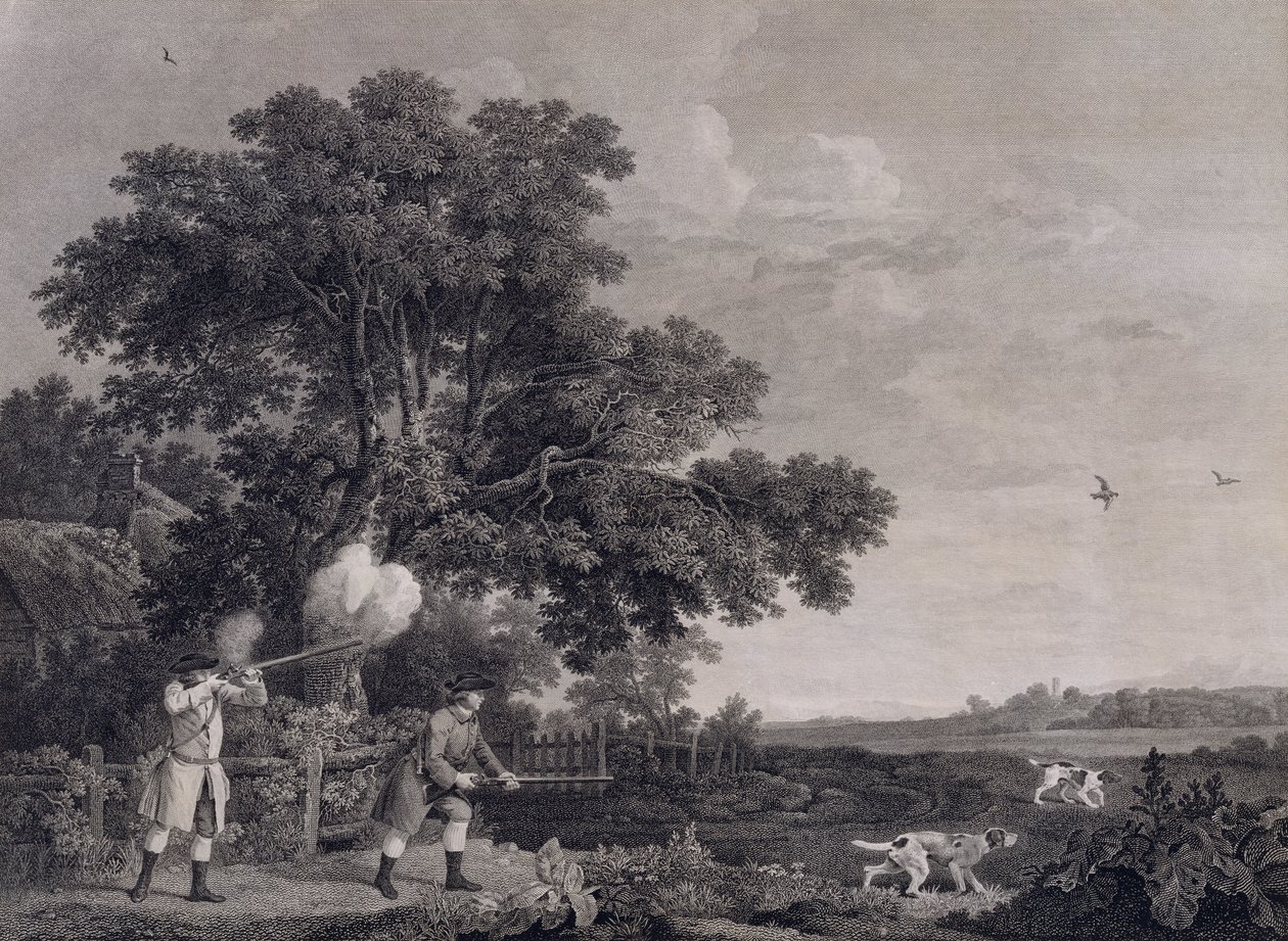 Ammunta, levy 3, kaiverrus William Woollett (1735-85) 1770 (kaiverrus etsauksella) tekijältä George Stubbs