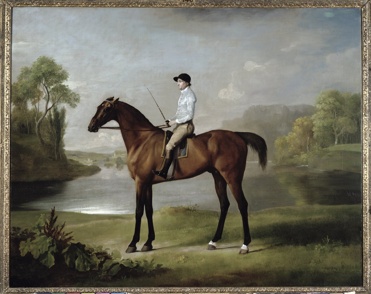 Rockinghamin markiisin pensaikko, John Singleton up, 1762. tekijältä George Stubbs