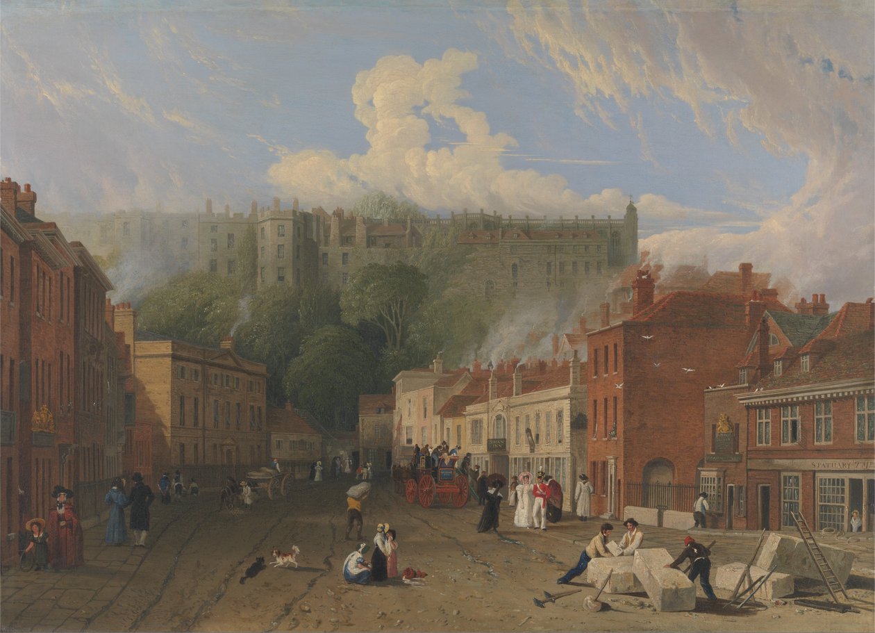 Näkymä Thames Streetille, Windsor tekijältä George Vincent