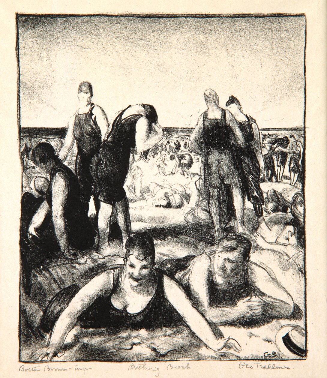 Uimaranta, 1921 tekijältä George Wesley Bellows