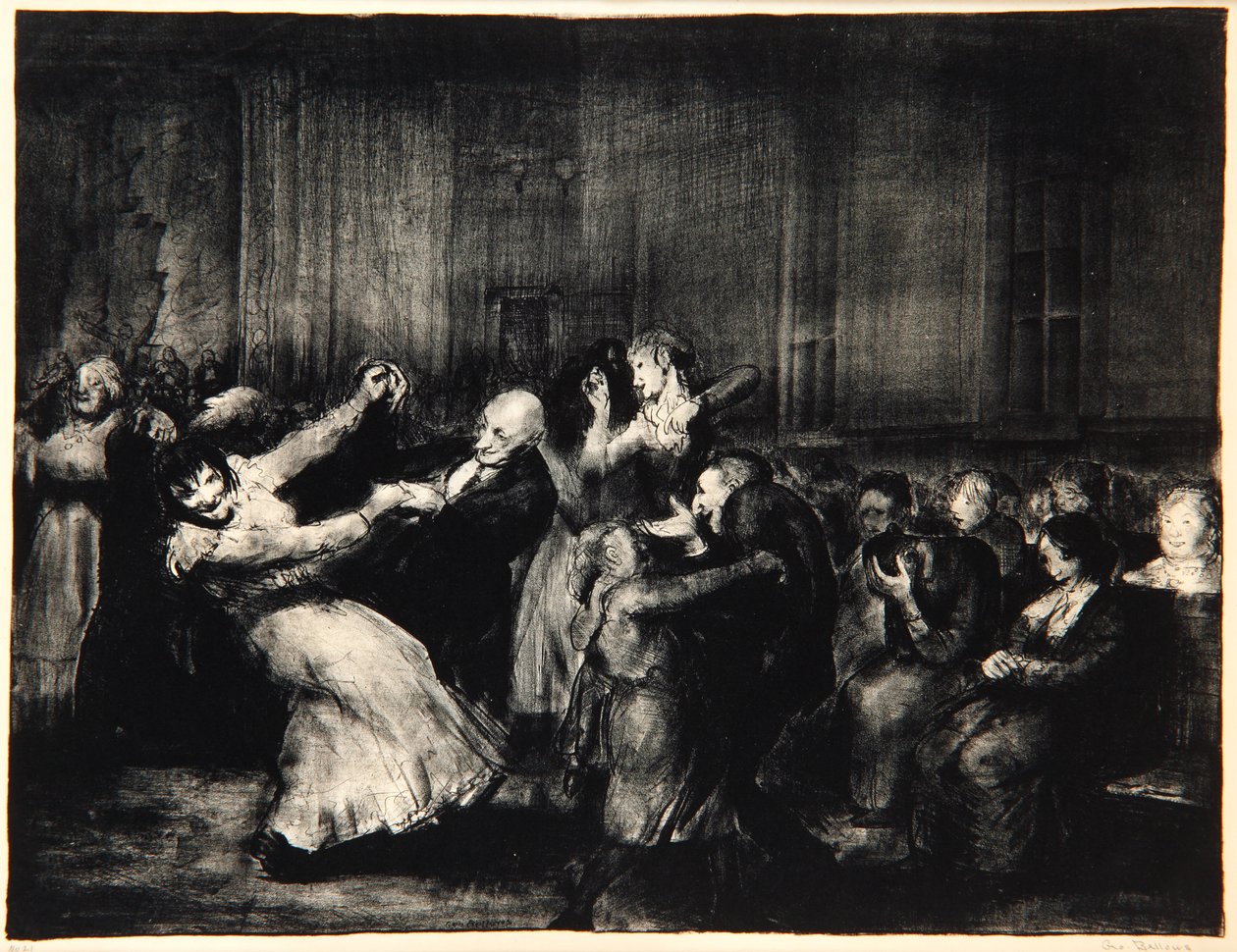 Tanssi hullun talossa, 1917 tekijältä George Wesley Bellows