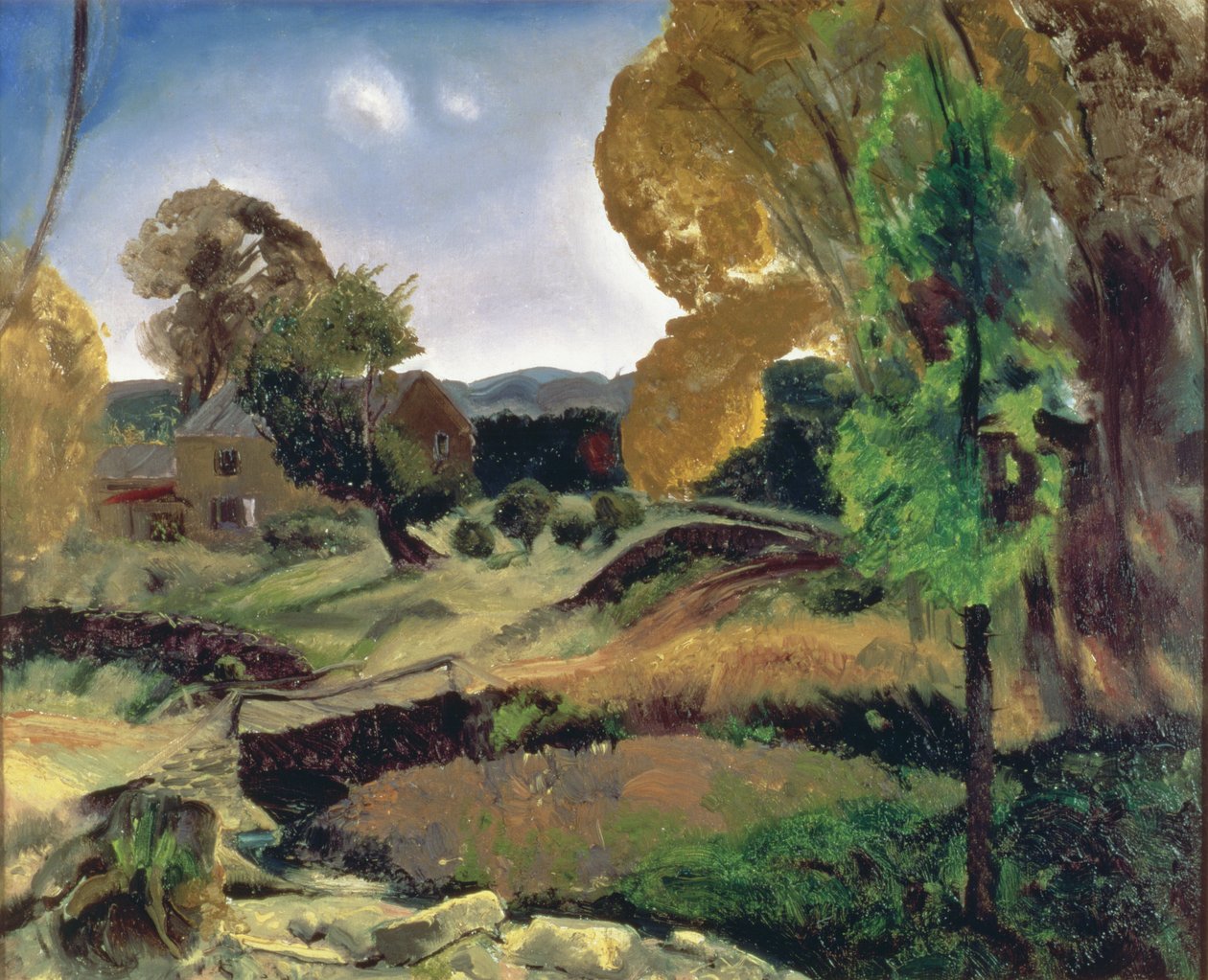 Little Bridge, Woodstock, 1920 tekijältä George Wesley Bellows