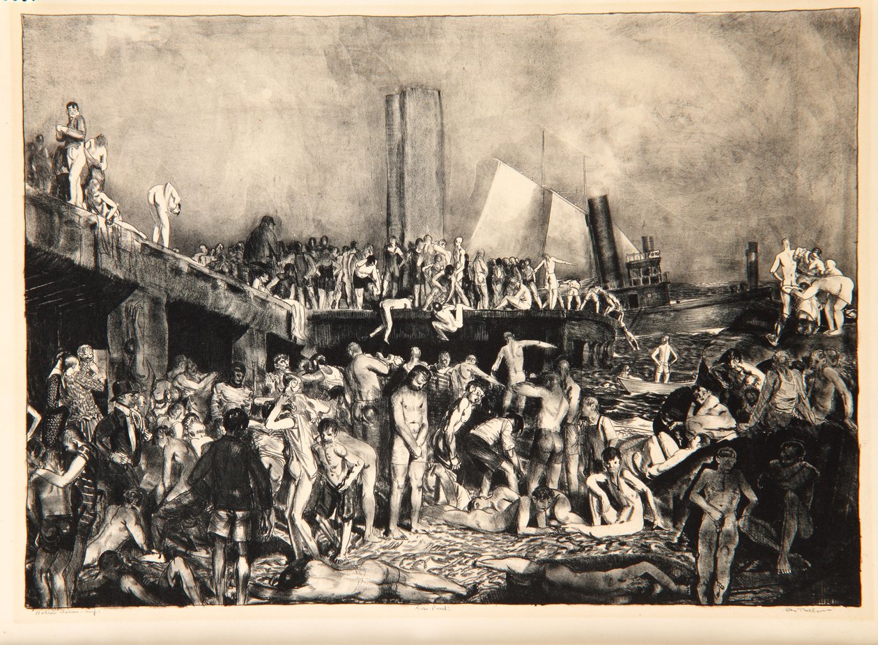River-Front, 1923-24 tekijältä George Wesley Bellows