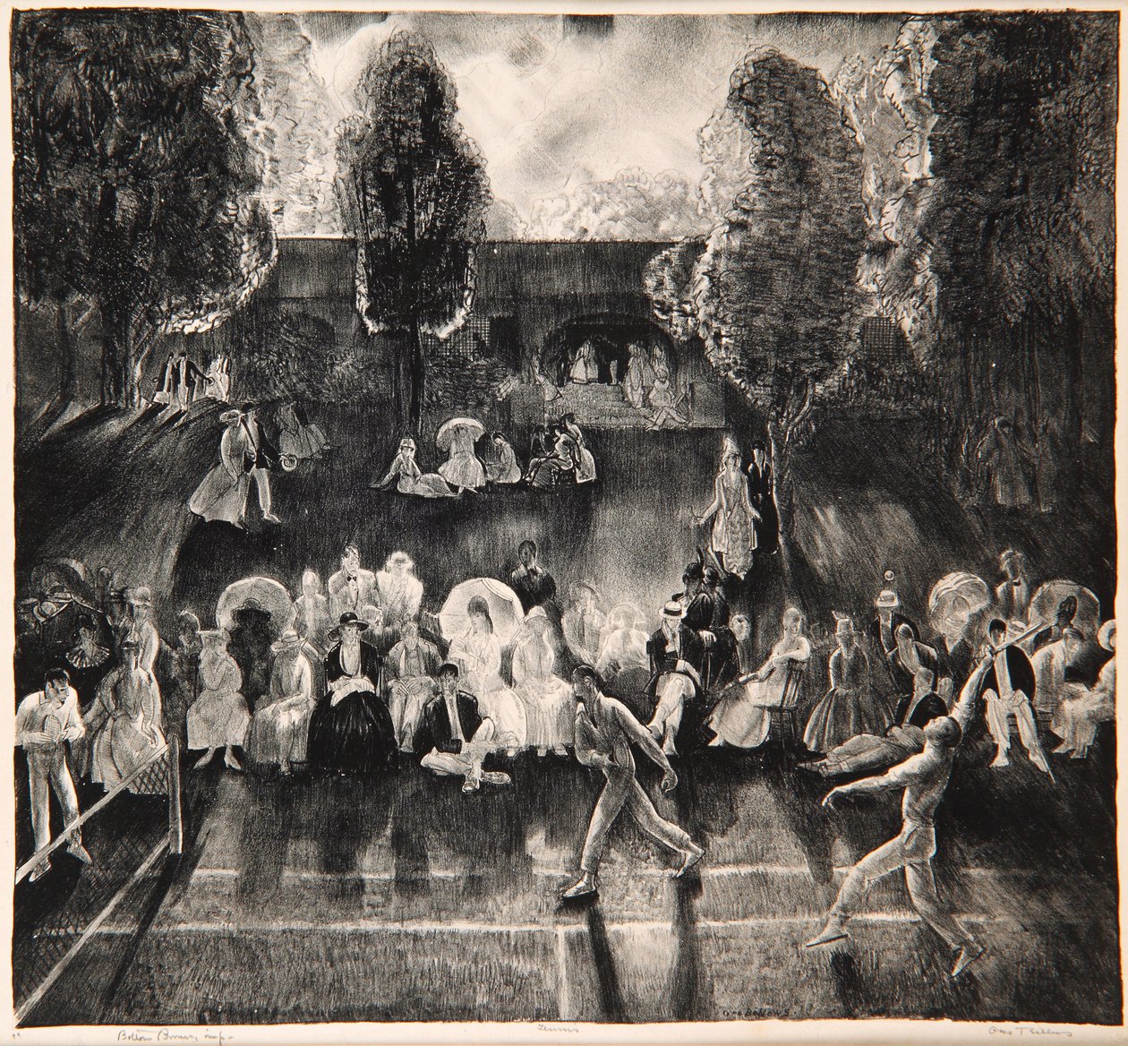 Tennis, 1920 tekijältä George Wesley Bellows