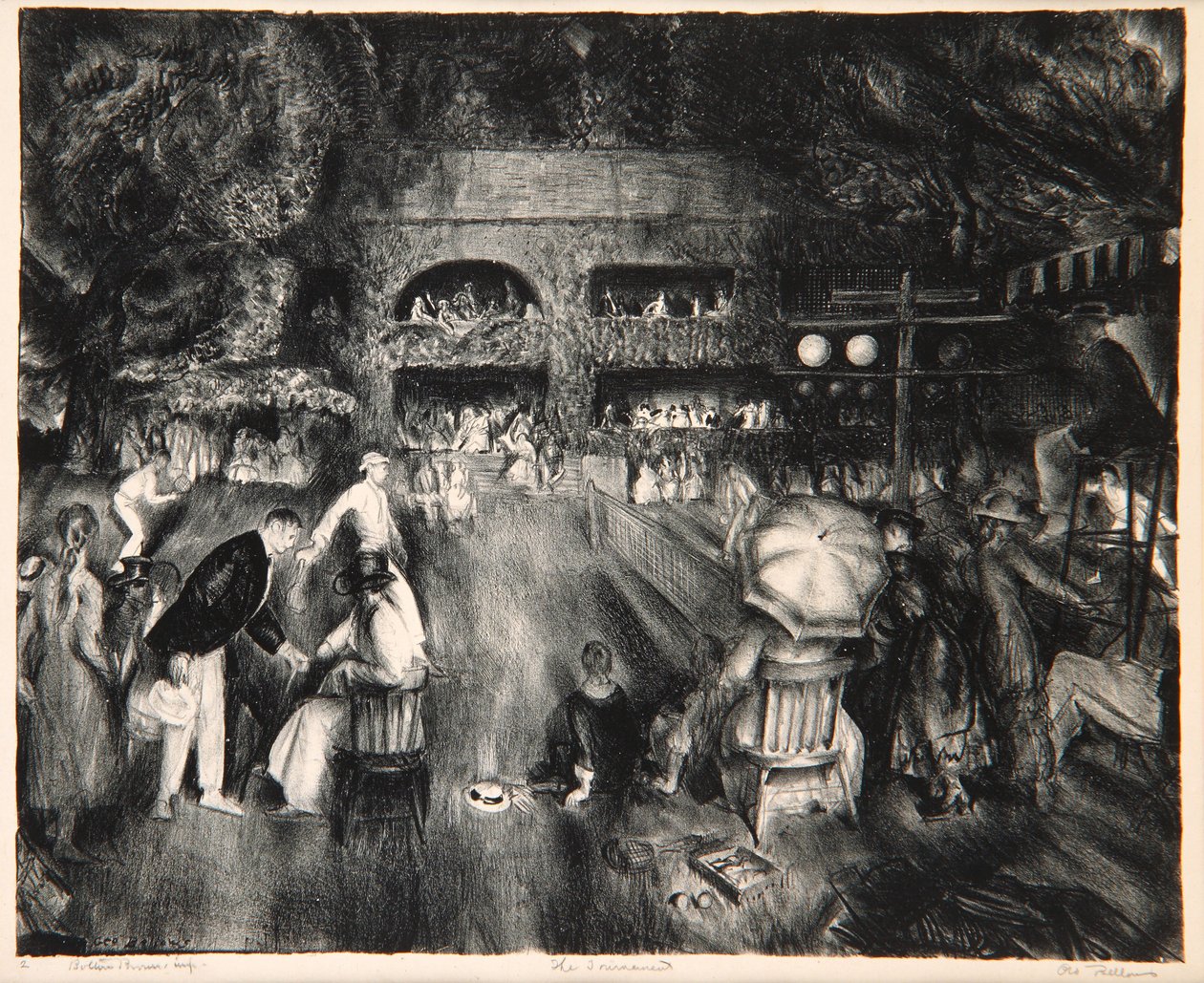 Turnaus, 1920 tekijältä George Wesley Bellows