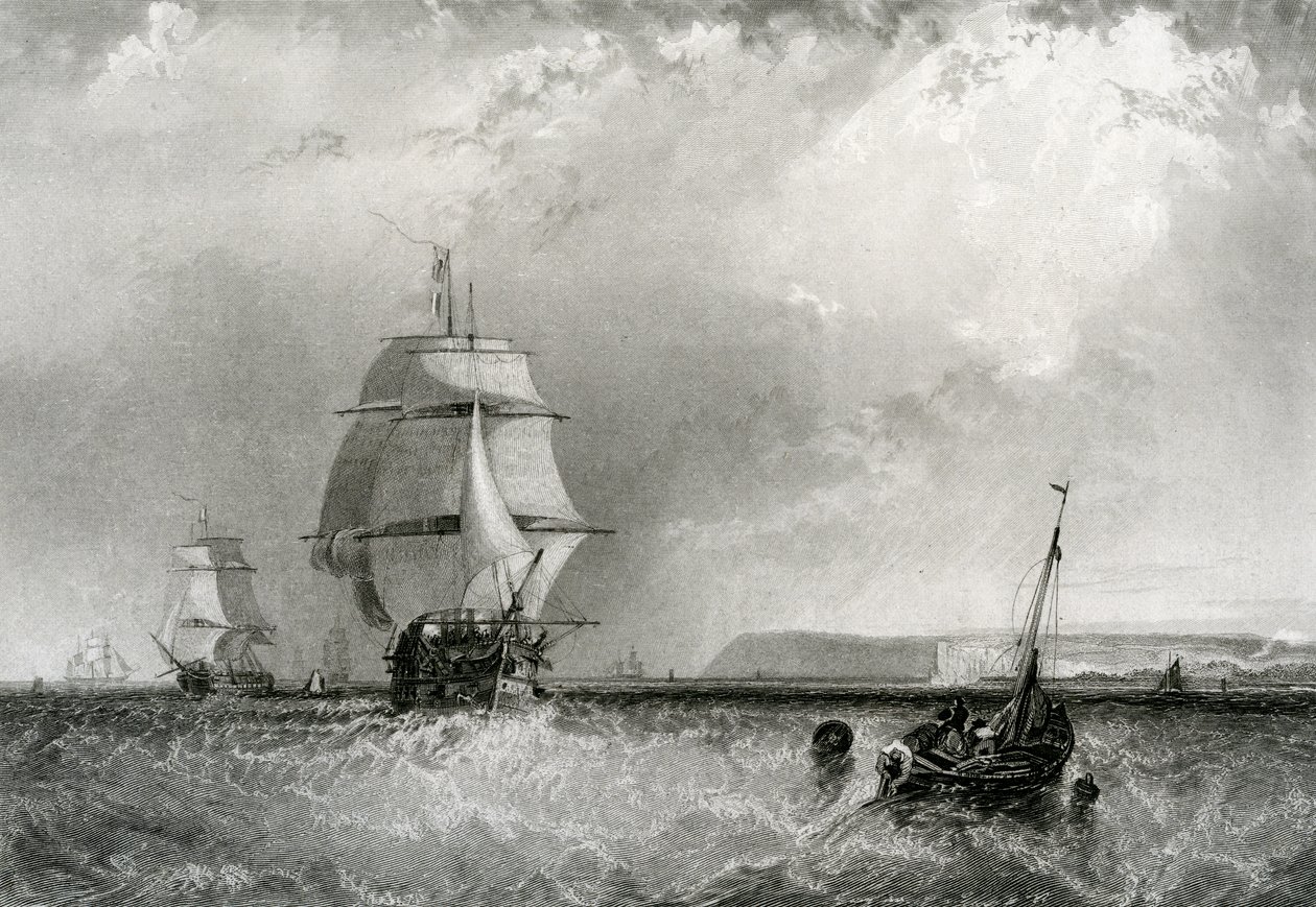 North Foreland, kaiverrus R. Brandard, 1834 tekijältä George the Elder Chambers
