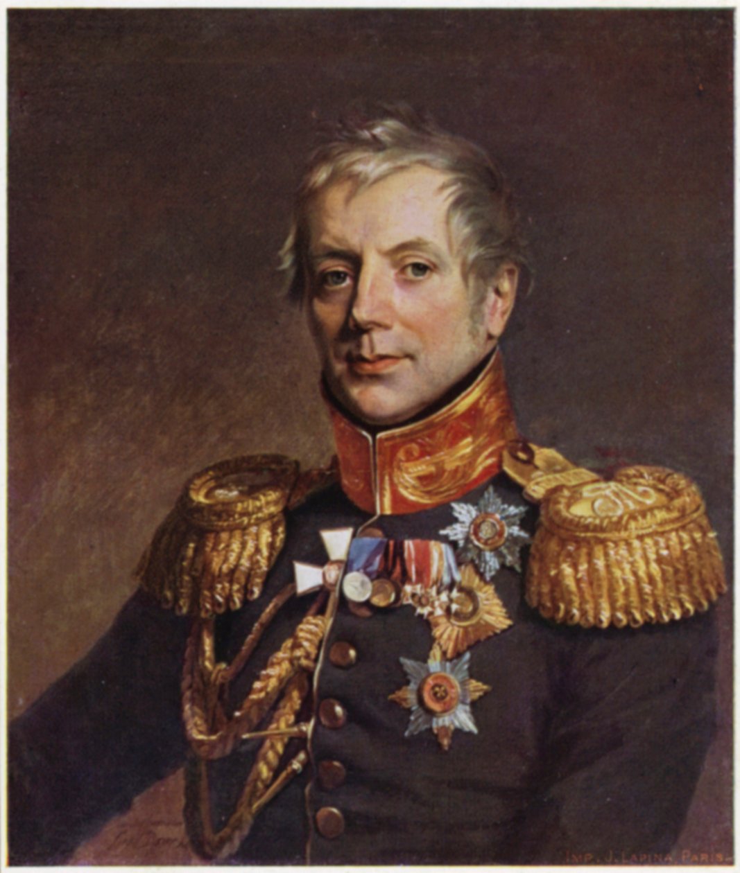 Pjotr Konovnitsynin muotokuva (värilitra) tekijältä George (after) Dawe