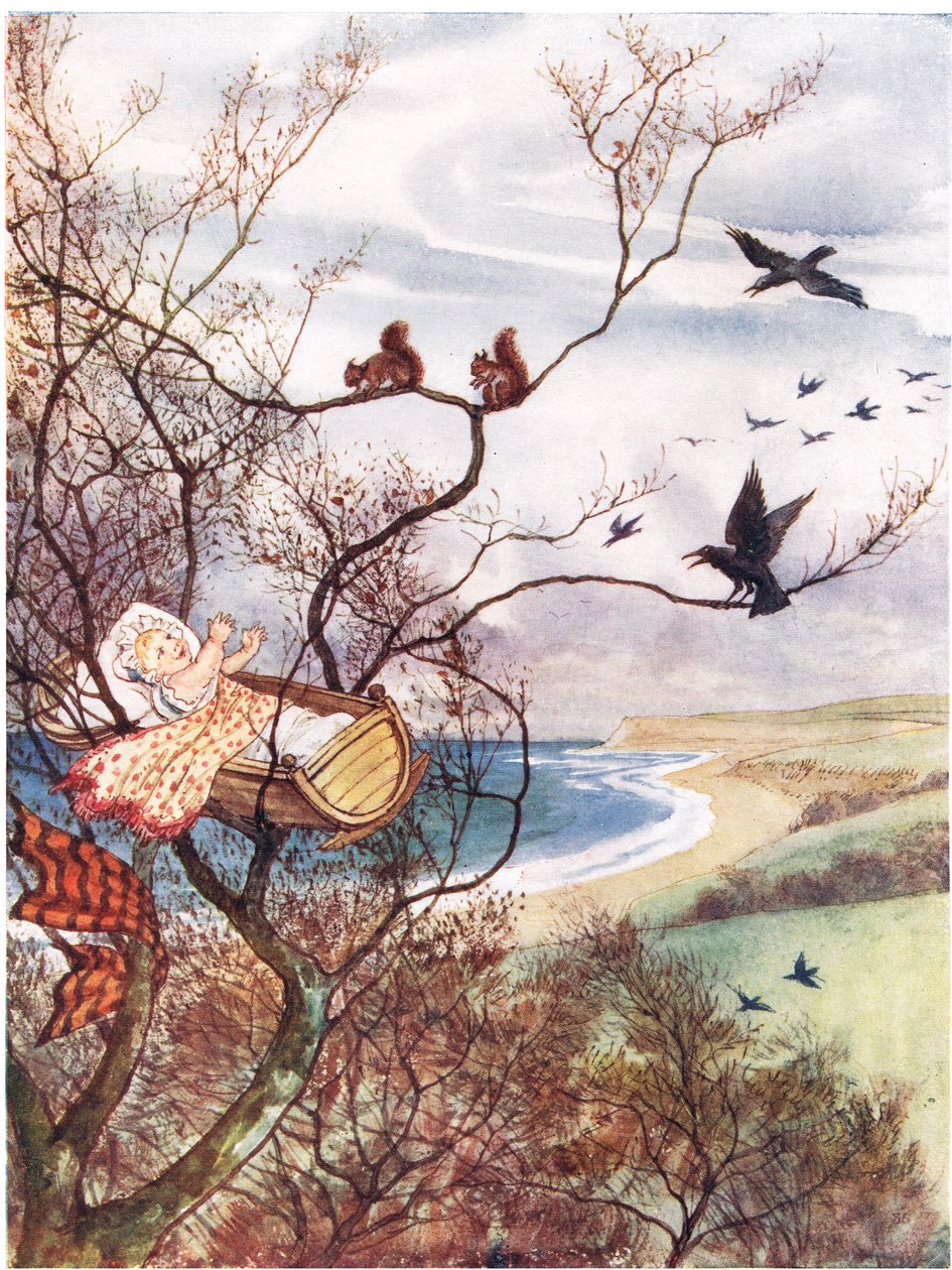 Hush-a-by Baby, kuvitus "A Picture Song Book" -kirjasta, 1910 tekijältä George, 9th Earl of Carlisle Howard