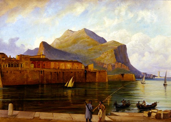 Monte Pellegrino Palermon satamasta tekijältä George 9th Earl of Carlisle Howard