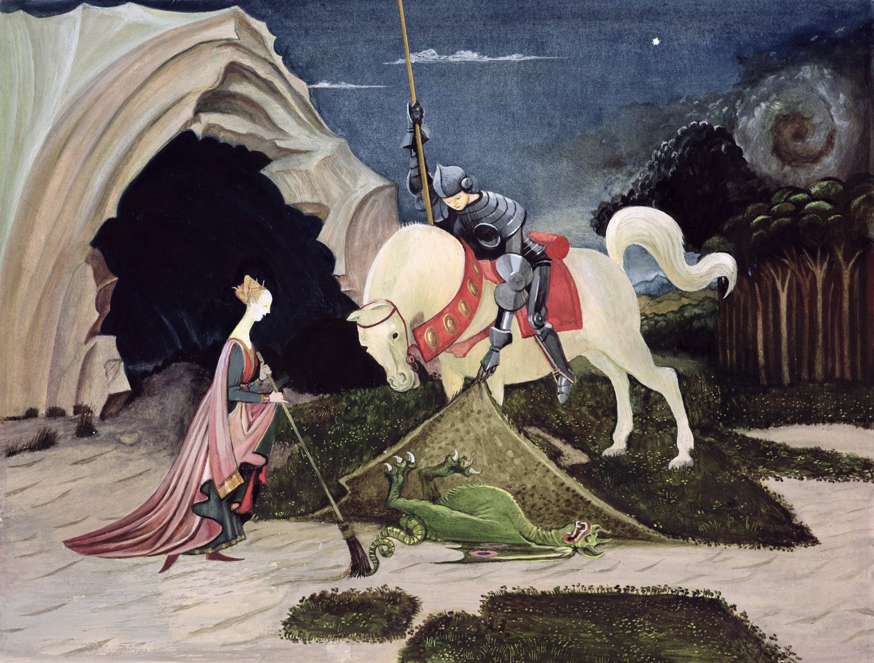 St. George and the Dragon, viisi minuuttia myöhemmin (guassi aluksella) tekijältä George Adamson