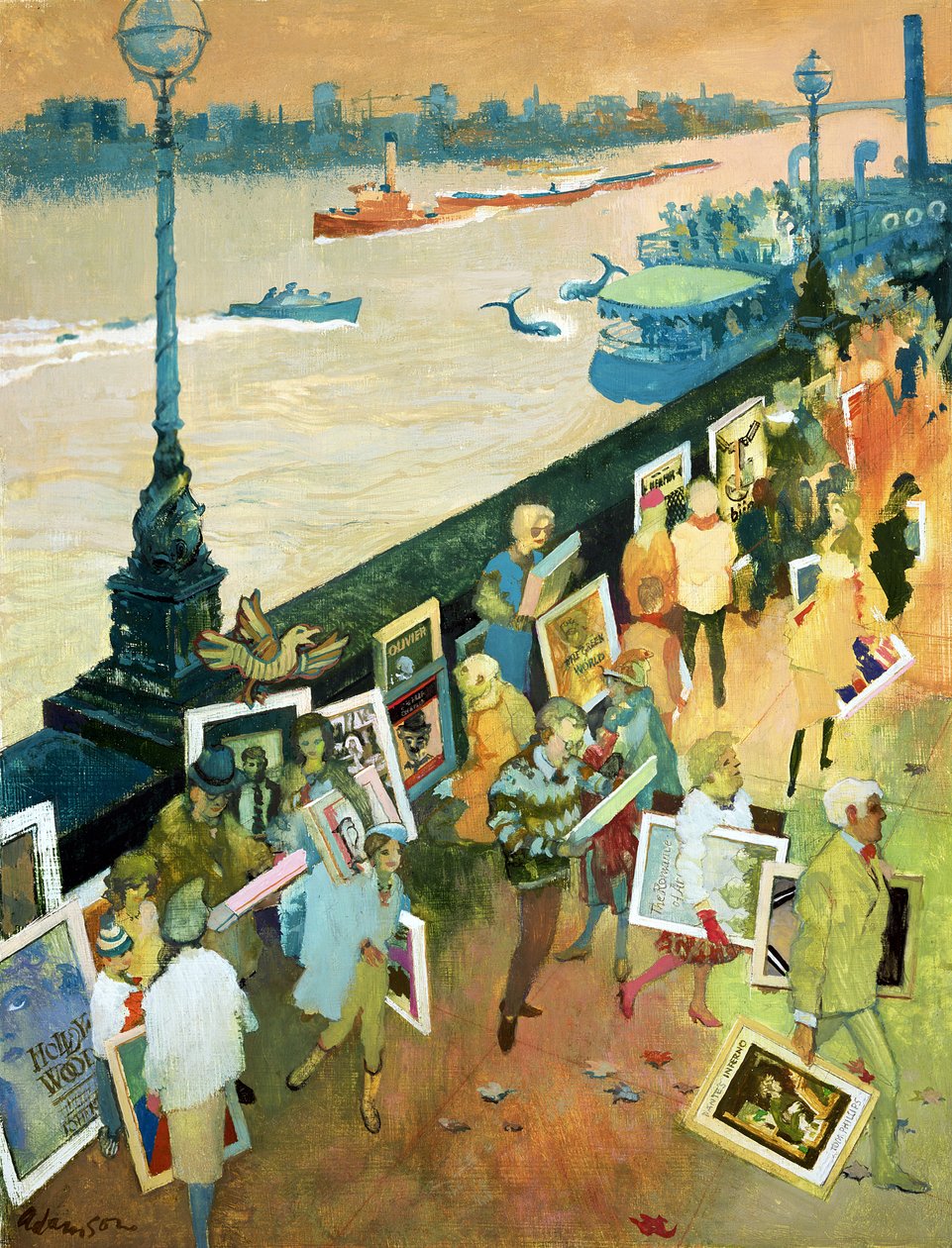 Thames Embankment, Undercover-lehden etukansi, julkaistu joulukuussa 1985 (guassi kovalevylle) tekijältä George Adamson