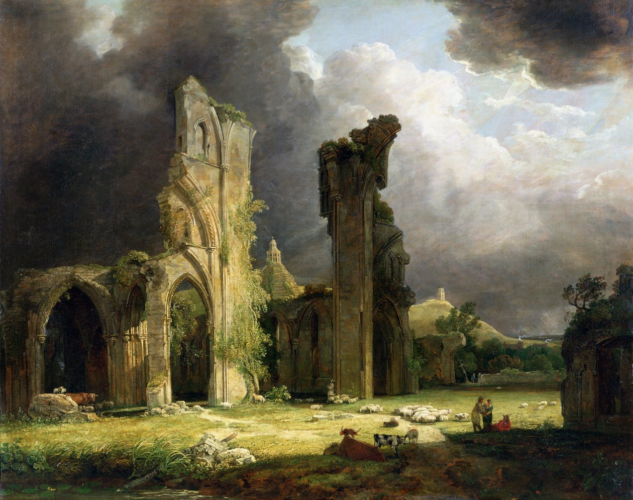 Glastonbury Abbey Torin takana tekijältä George Arnald