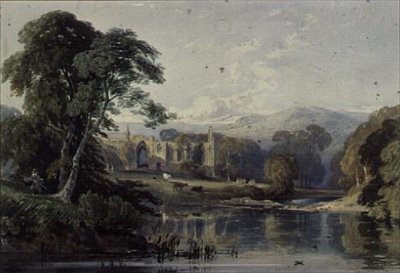 Bolton Abbey, 1800-luku tekijältä George Arthur Fripp