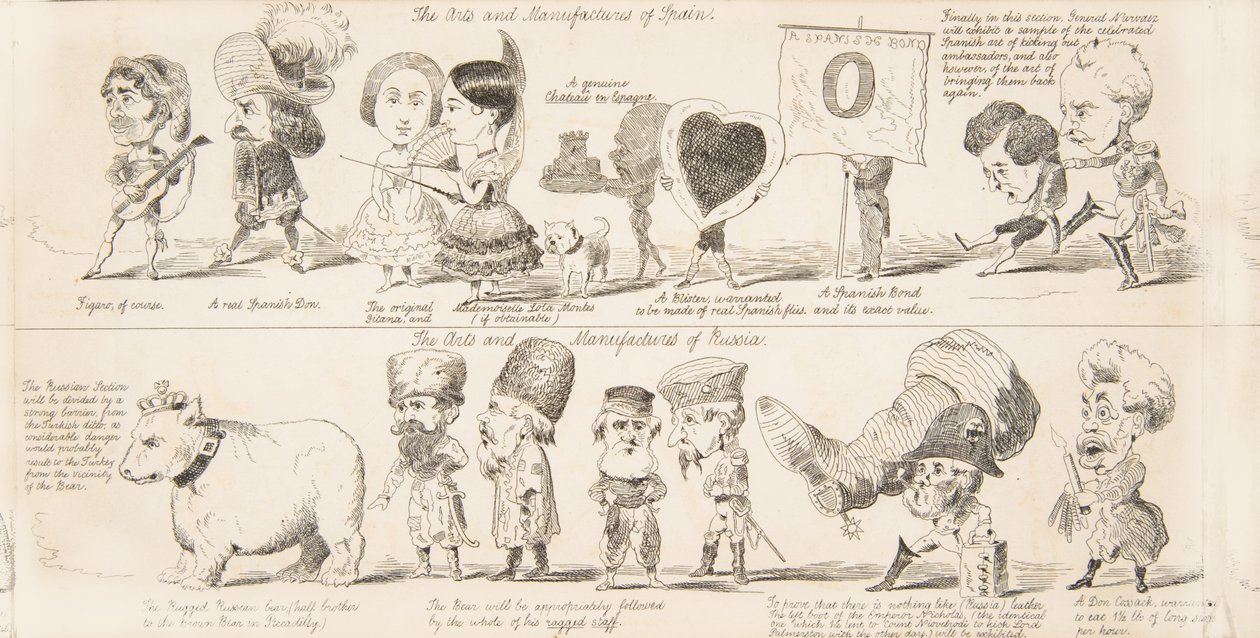 Suuri näyttely Wot is to Be, Kaikkien kansakuntien teollisuuden todennäköisiä tuloksia vuonna 1850. tekijältä George Augustus Sala