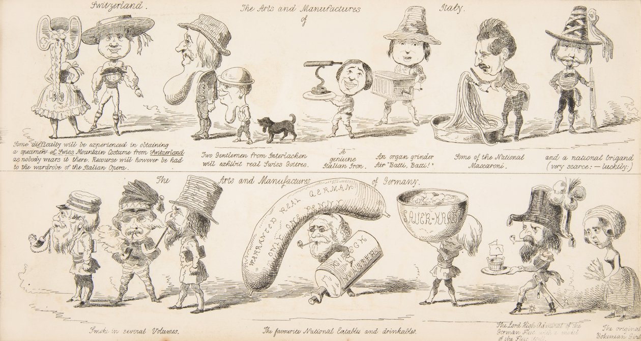 Suuri näyttely Wot is to Be, kaikkien kansojen teollisuuden todennäköisiä tuloksia vuonna 1850. tekijältä George Augustus Sala
