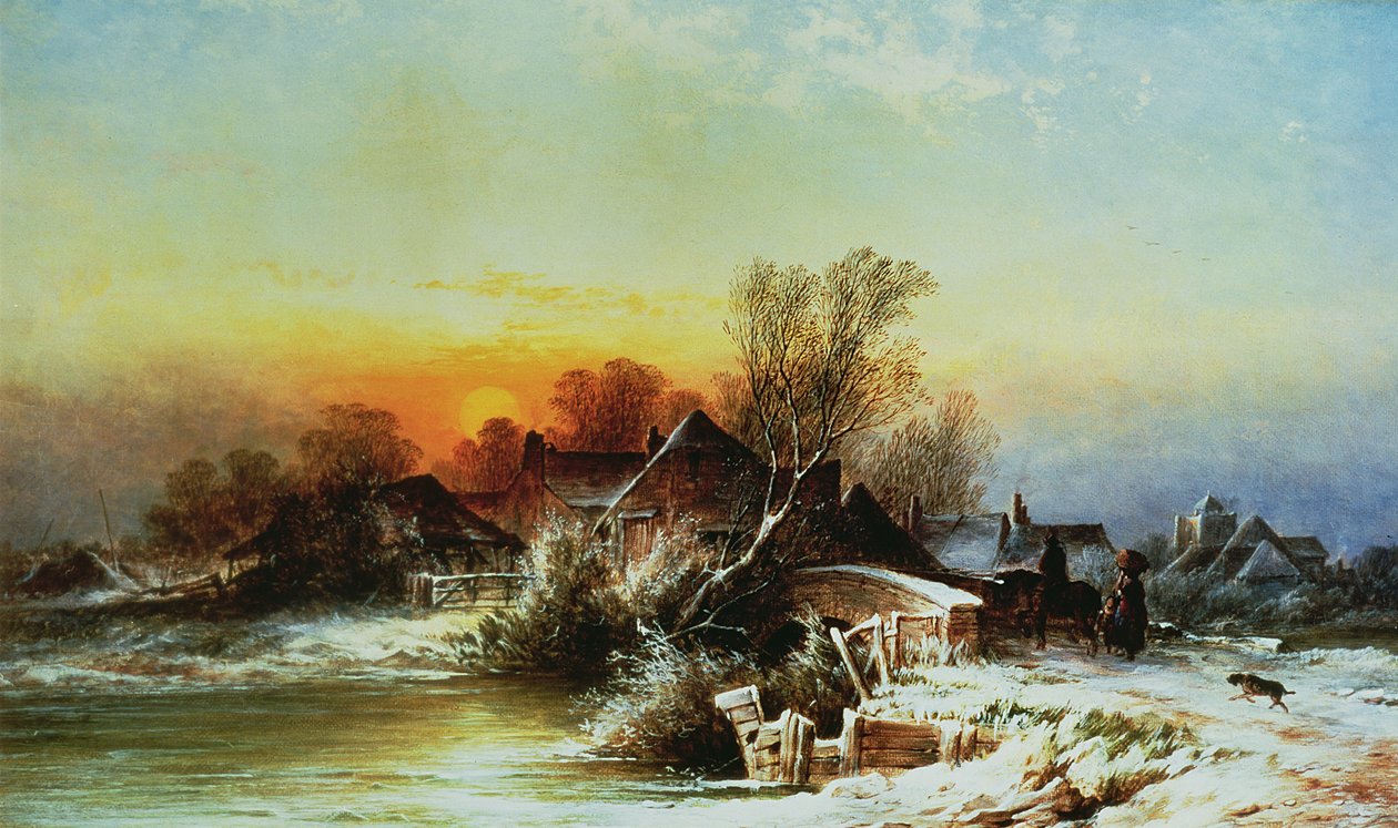 Talviilta myyrällä, Surrey tekijältä George Augustus Williams
