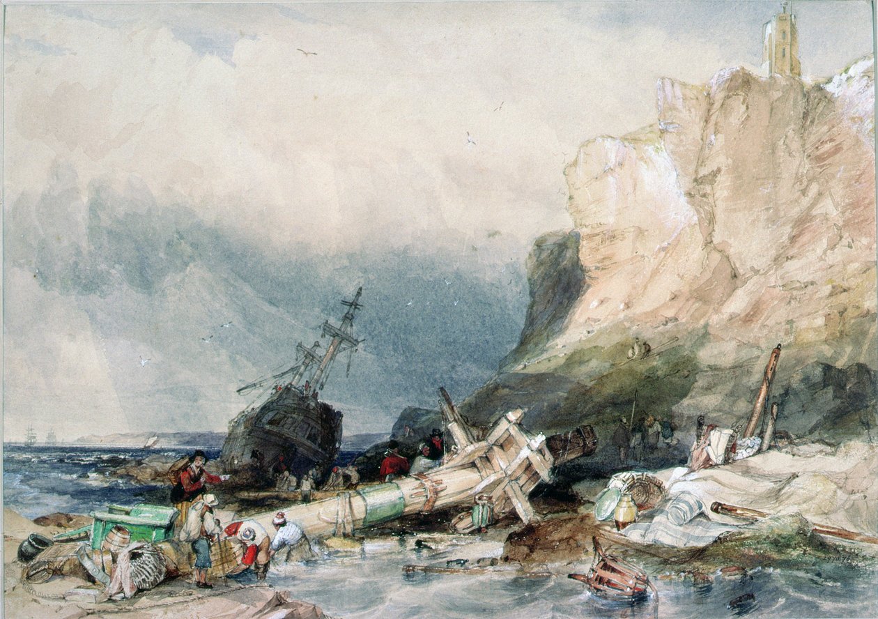 Tynemouth Castle, Tyne and Wear, hylky tekijältä George Balmer