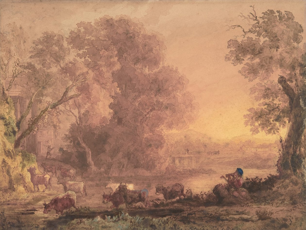 Arkadian maisema, 1820-42. tekijältä George Barret the Younger