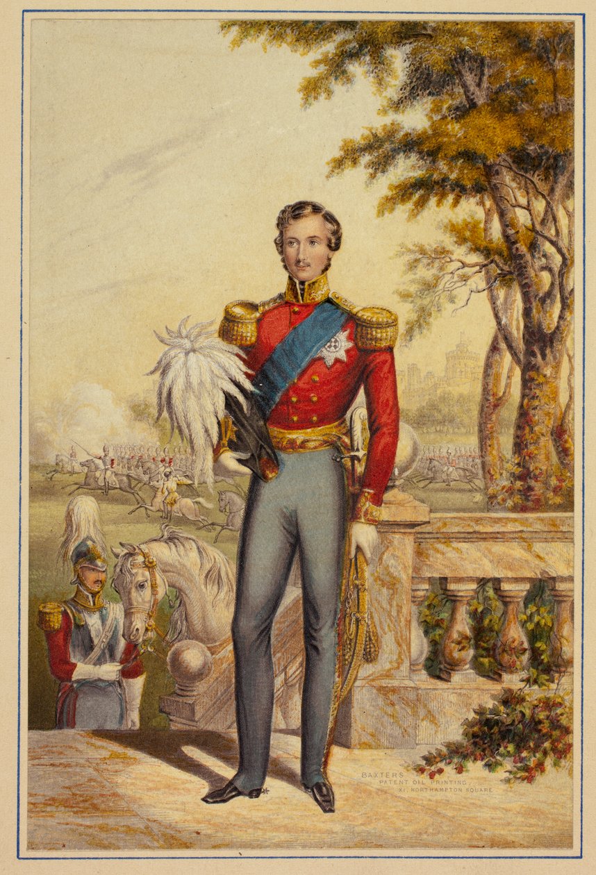 Hänen kuninkaallinen korkeutensa prinssi Albert (siniset ratsastushousut) tekijältä George Baxter