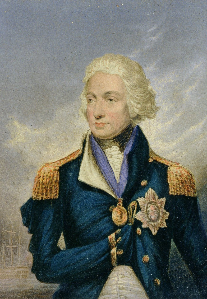 Horatio, varakreivi Nelson (1758-1805) (väripainatus) tekijältä George Baxter