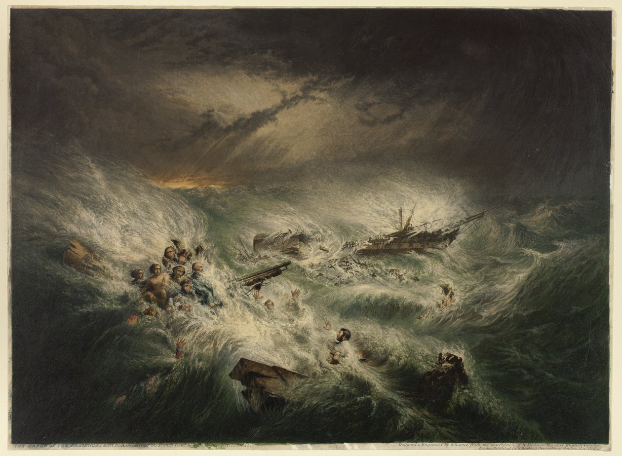 The Wreck of the Reliance (12. marraskuuta 1842) tekijältä George Baxter