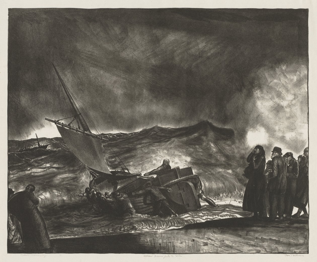 Allan Donn lähtee merelle tekijältä George Bellows